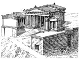 Propylaea in Athens, from Southwest